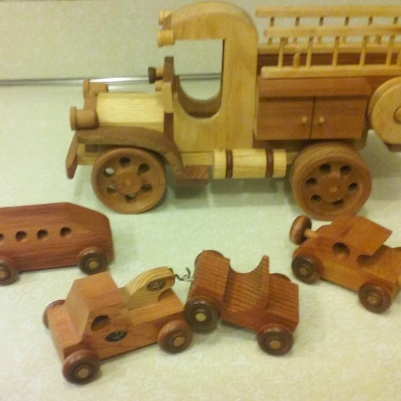 Wood Toy Cars and Trucks
